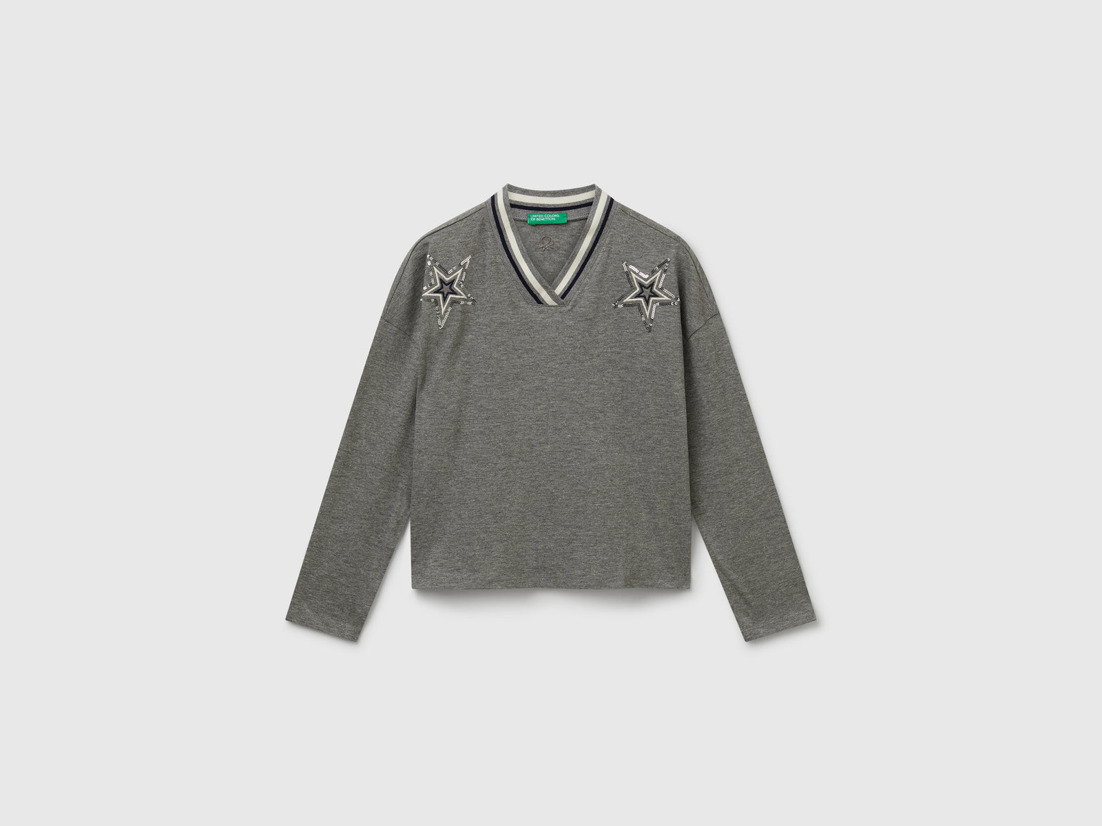 T-shirt com bordado lantejoulas - ucb_image_FS