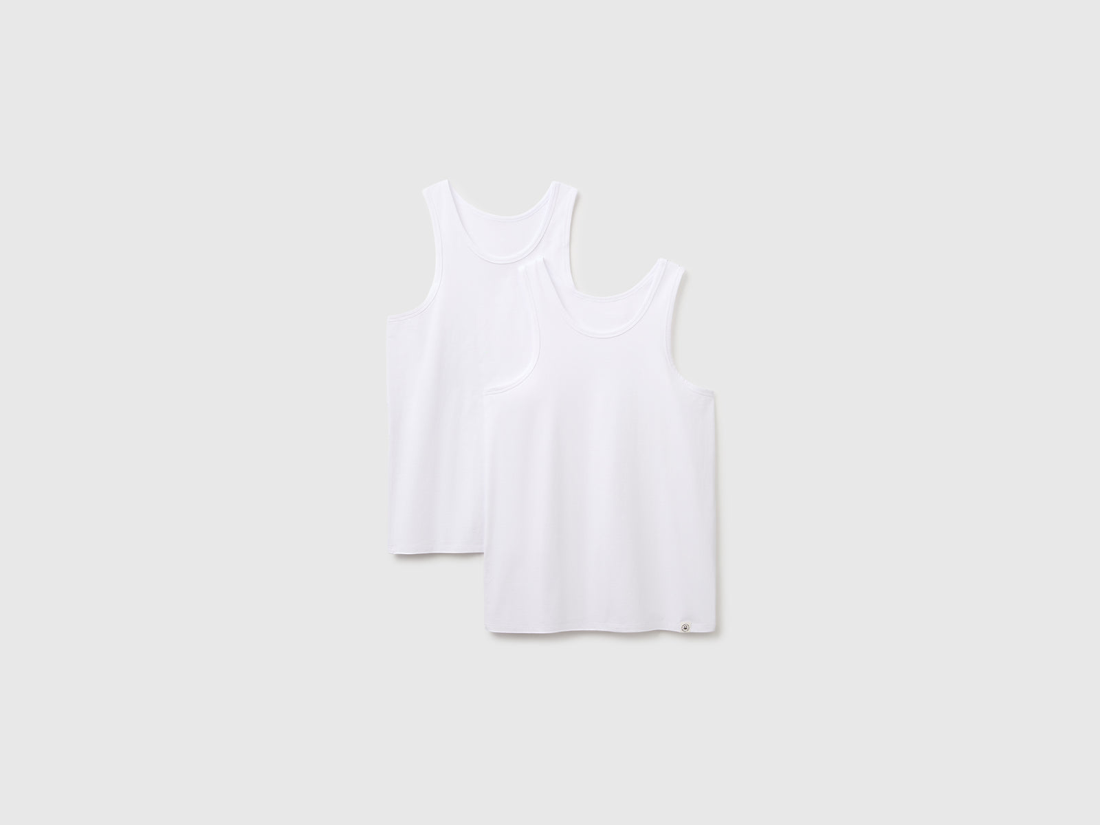 Duas t-shirts sem mangas interiores em algodão stretch - ucb_image_FS