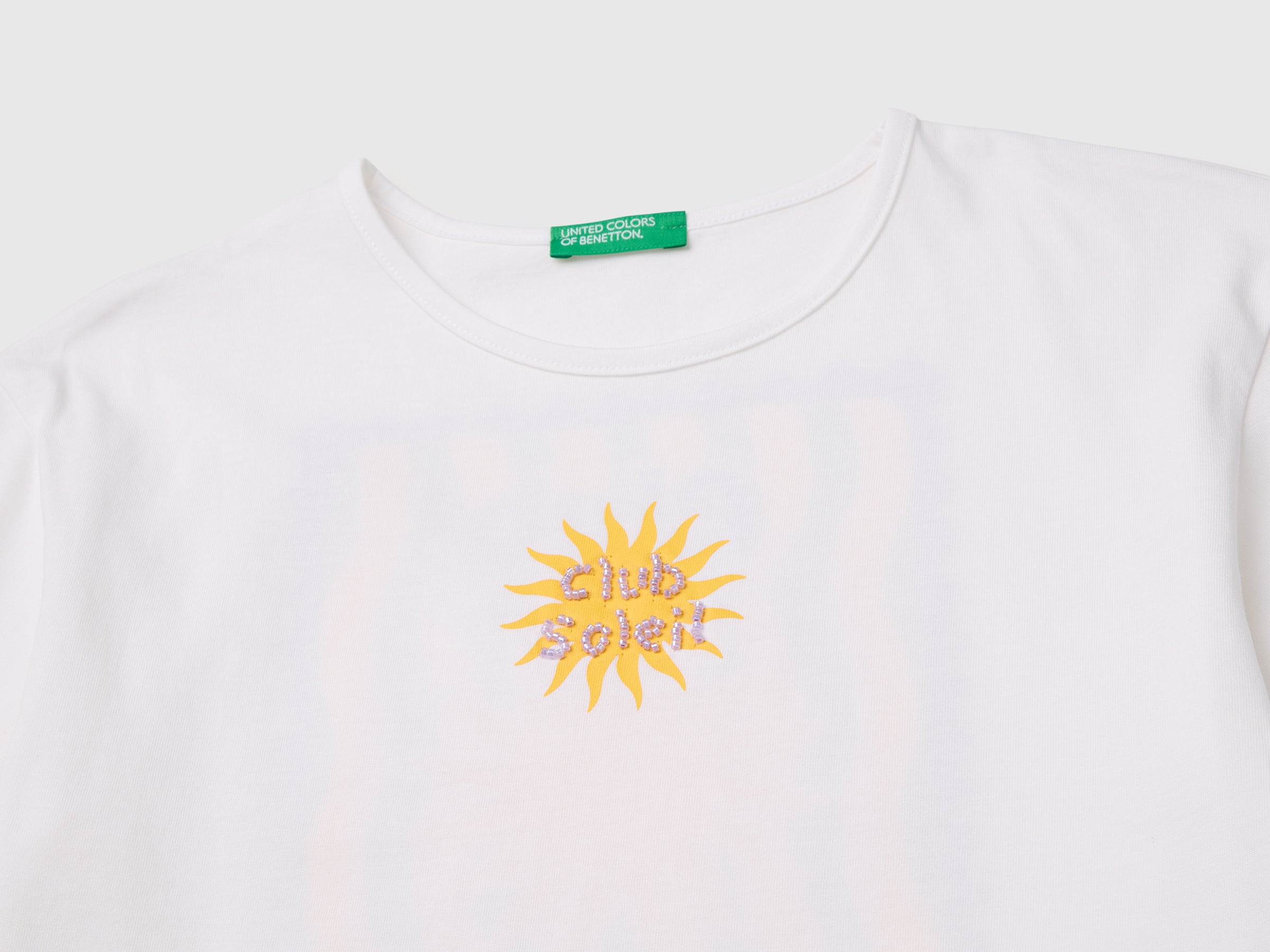 T-shirt with print and beads - ucb_image_DS1