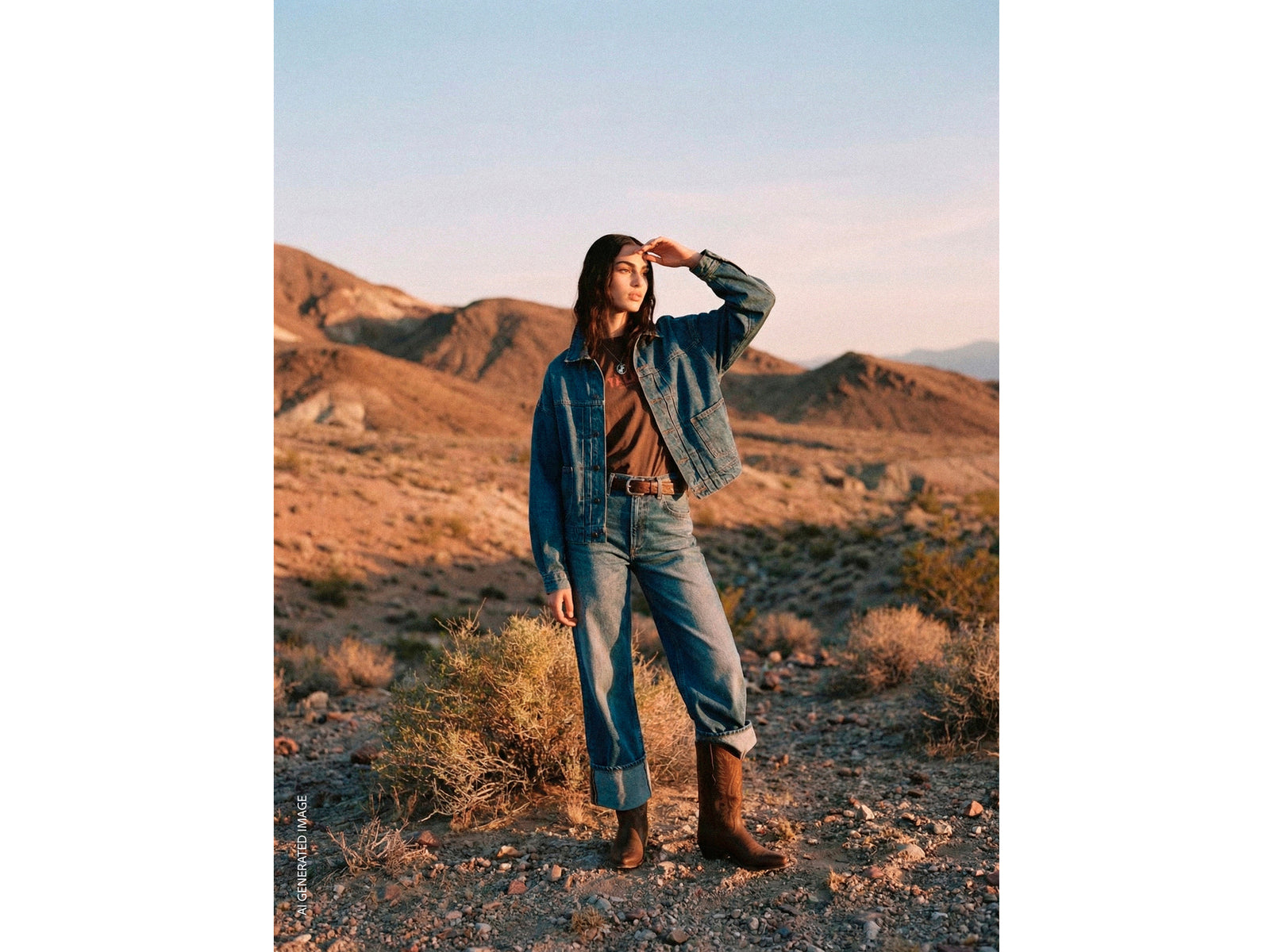 Jeans cropped com dobra lavage vintage - ucb_image_F