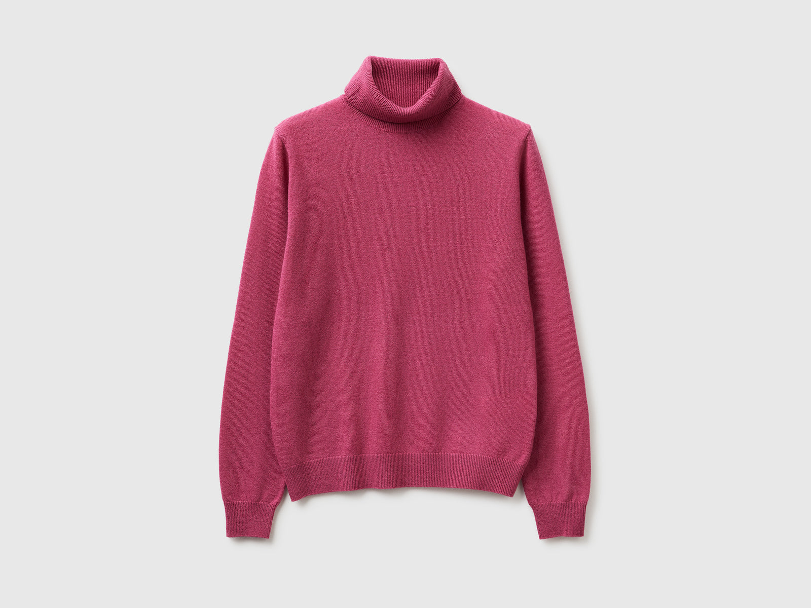 Camisola de gola alta ameixa em pura lã Merino - ucb_image_FS