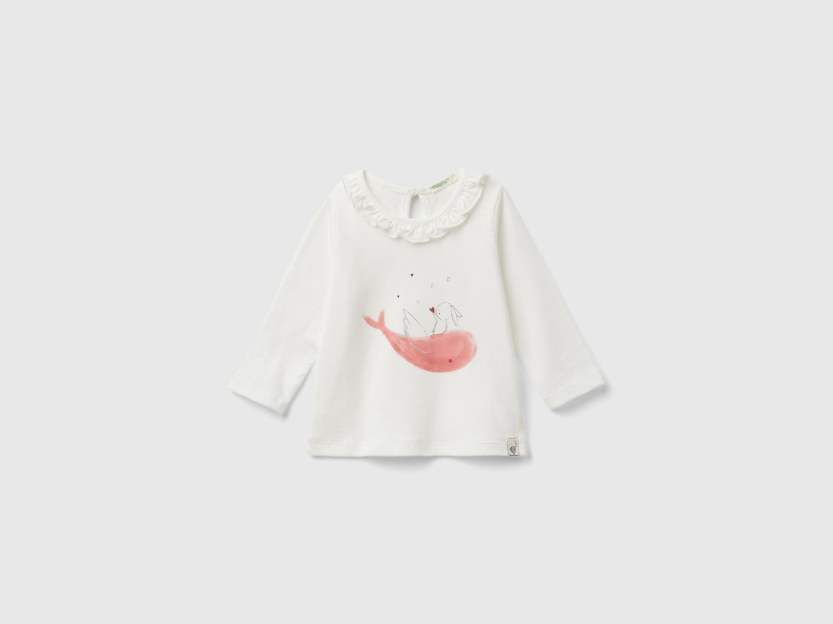 T-shirt com folhos na gola - ucb_image_FS