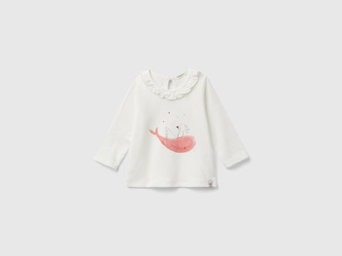 T-shirt com folhos na gola - ucb_image_FS