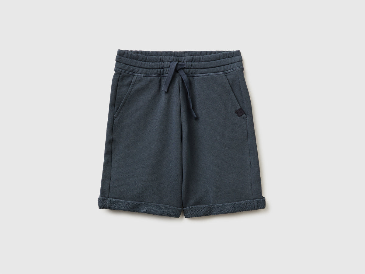 Bermuda shorts in pure cotton fleece - ucb_image_FS