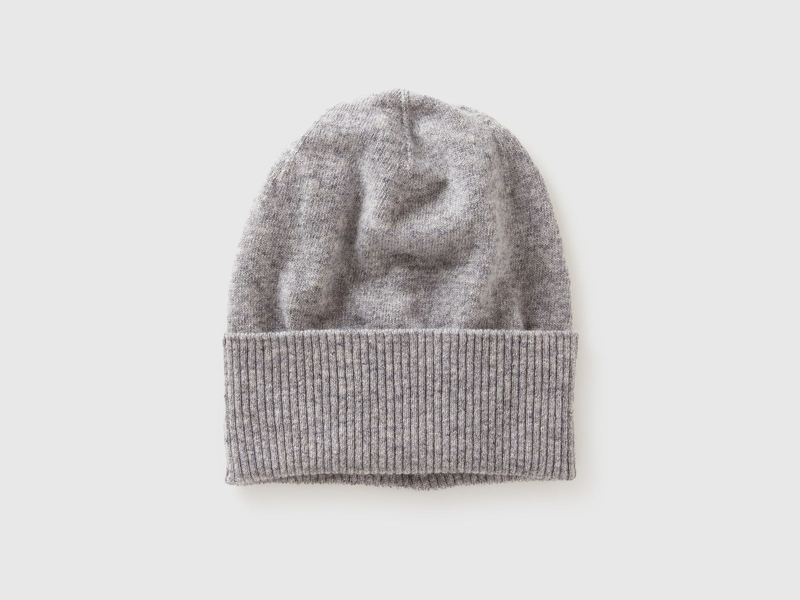 Gorro cinza mélange em pura lã Merino - ucb_image_FS
