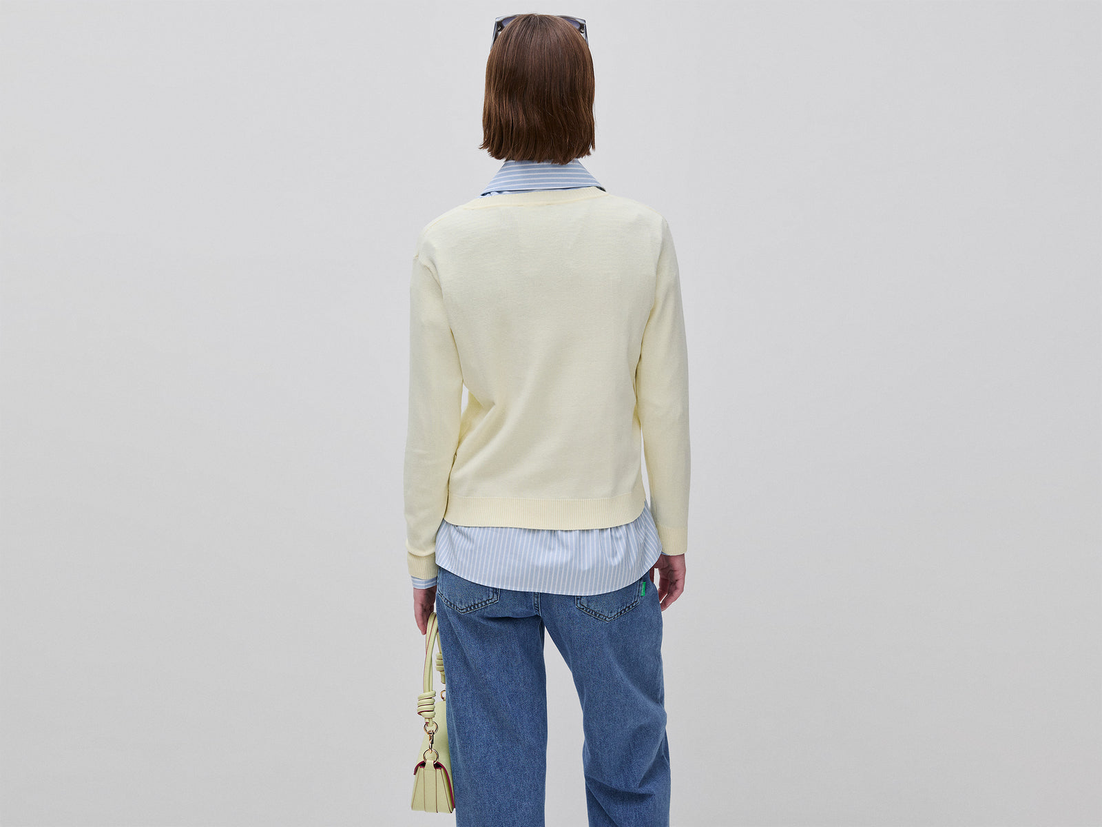 Camisola amarelo claro em algodão tricot - ucb_image_B