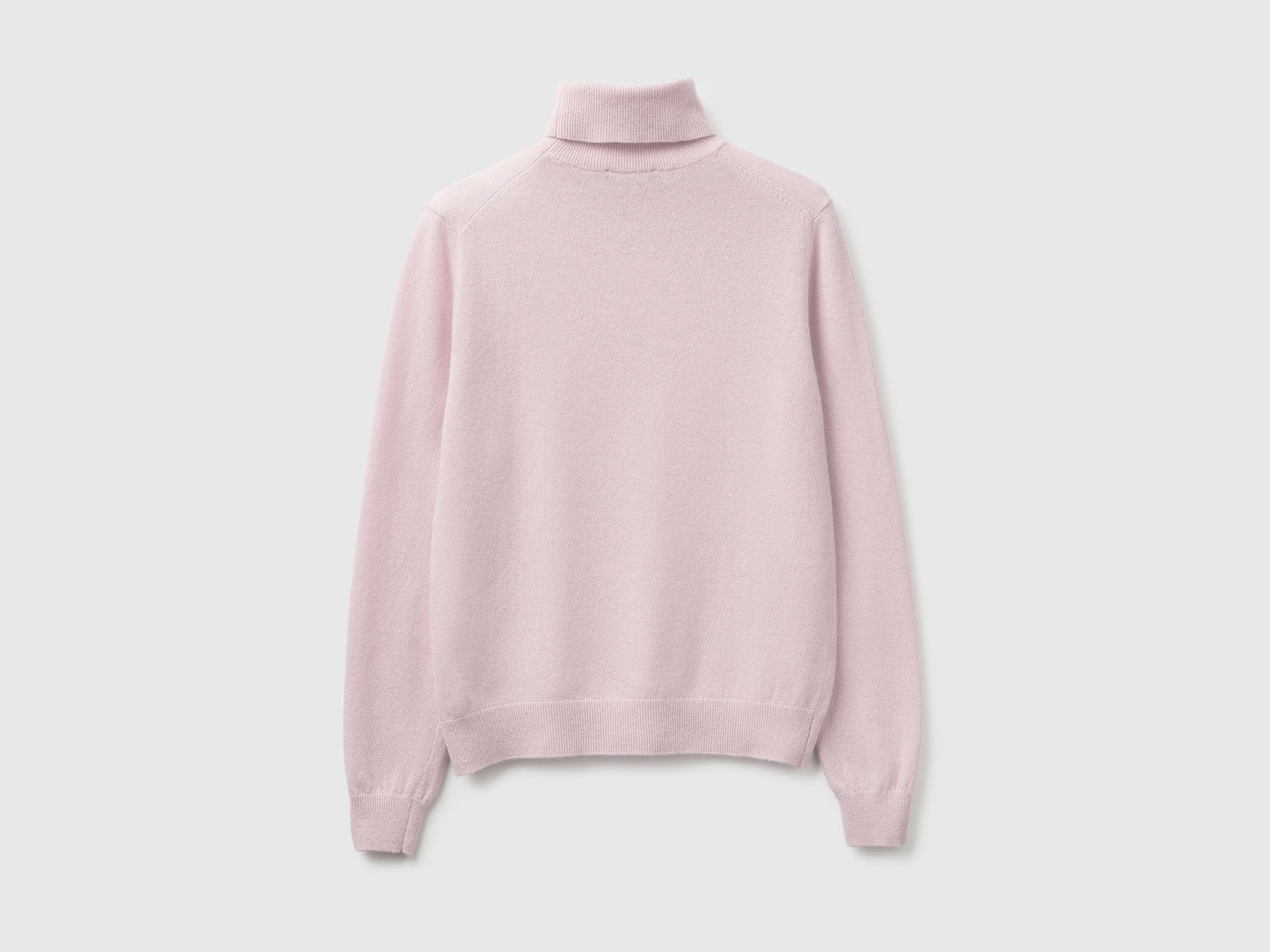 Camisola de gola alta lilás claro em pura lã Merino - ucb_image_BS