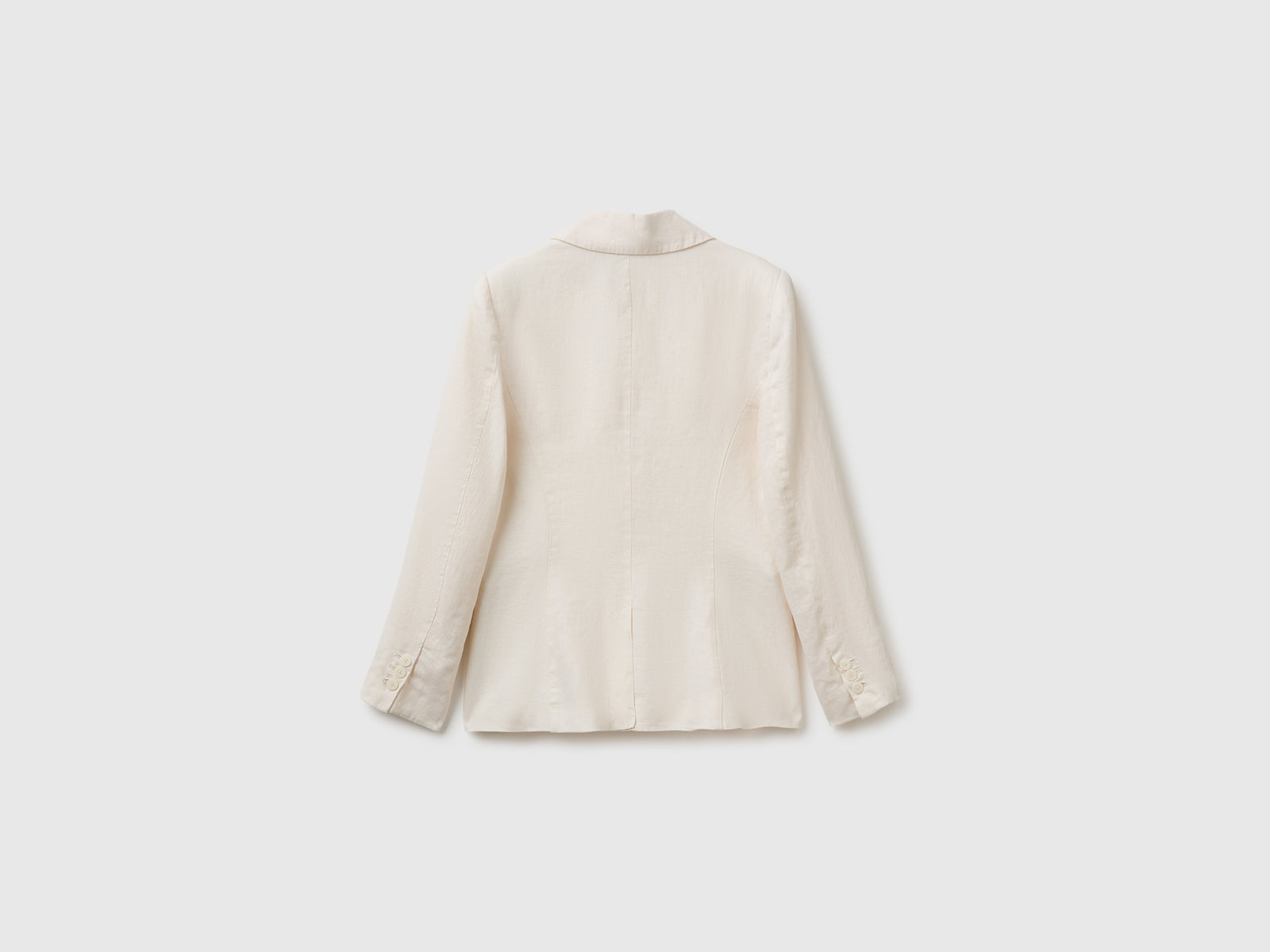 Blazer de abotoadura simples em linho puro - ucb_image_BS