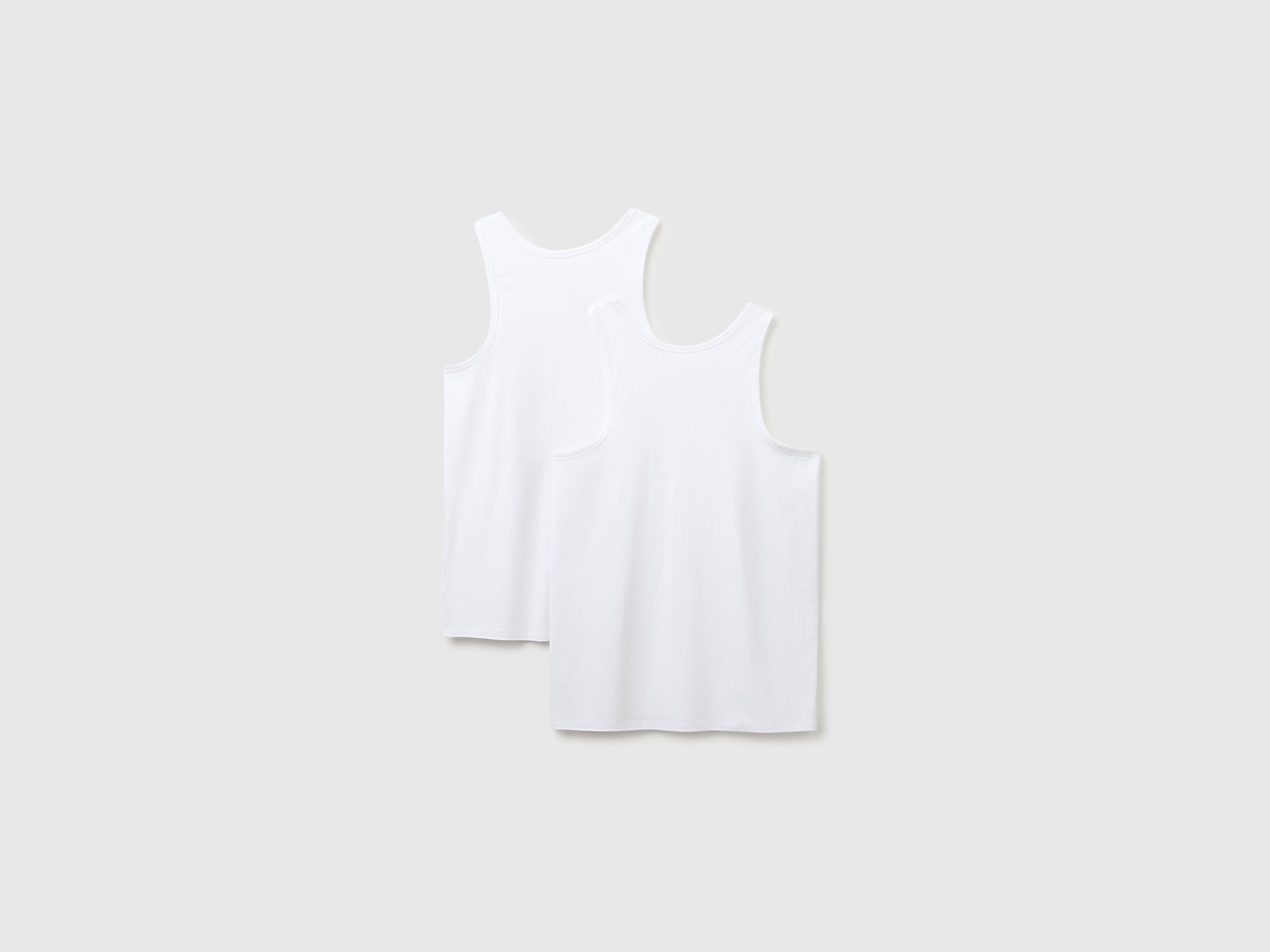 Duas t-shirts sem mangas interiores em algodão stretch - ucb_image_BS