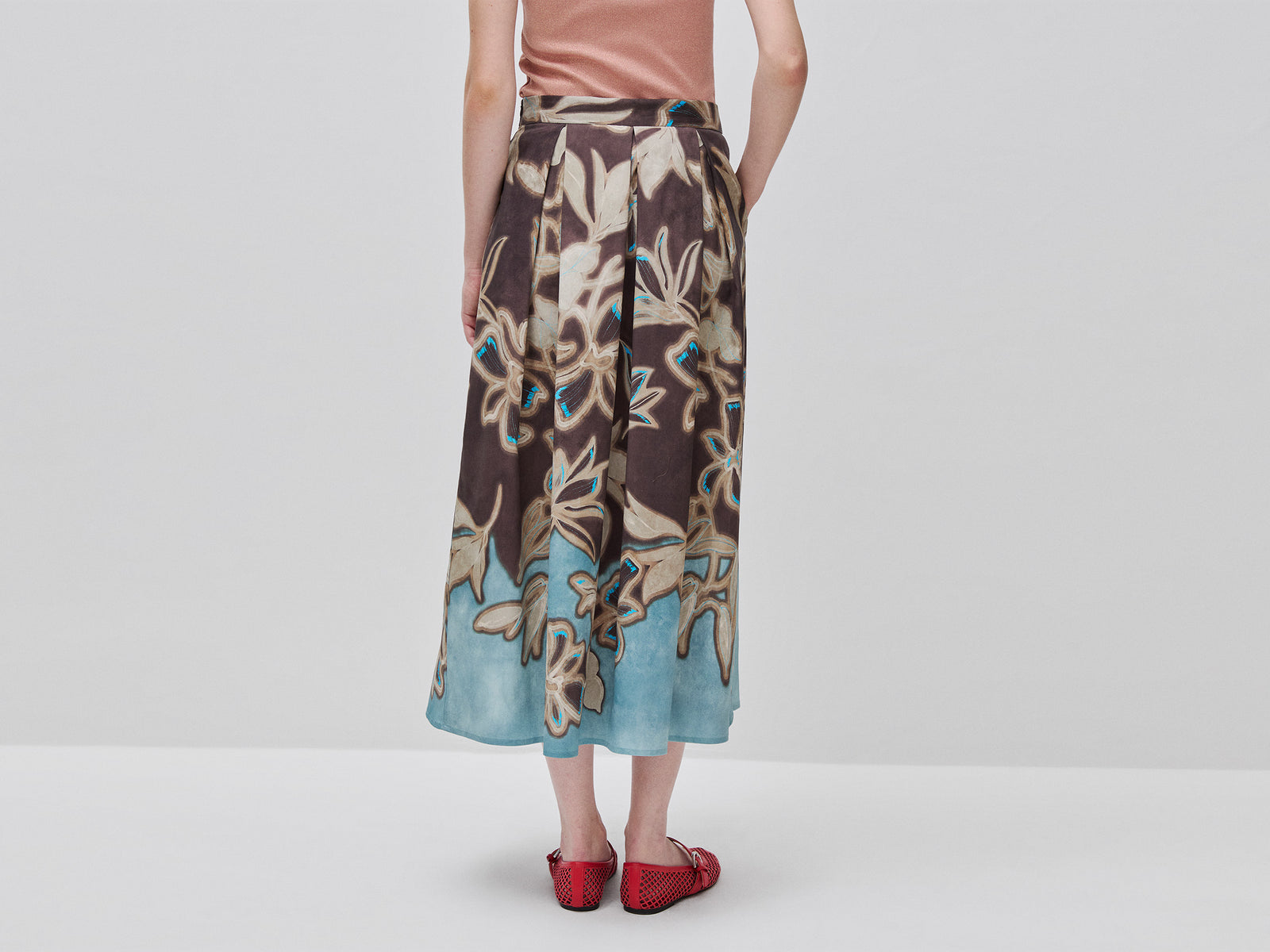 Saia comprida com estampado floral - ucb_image_B