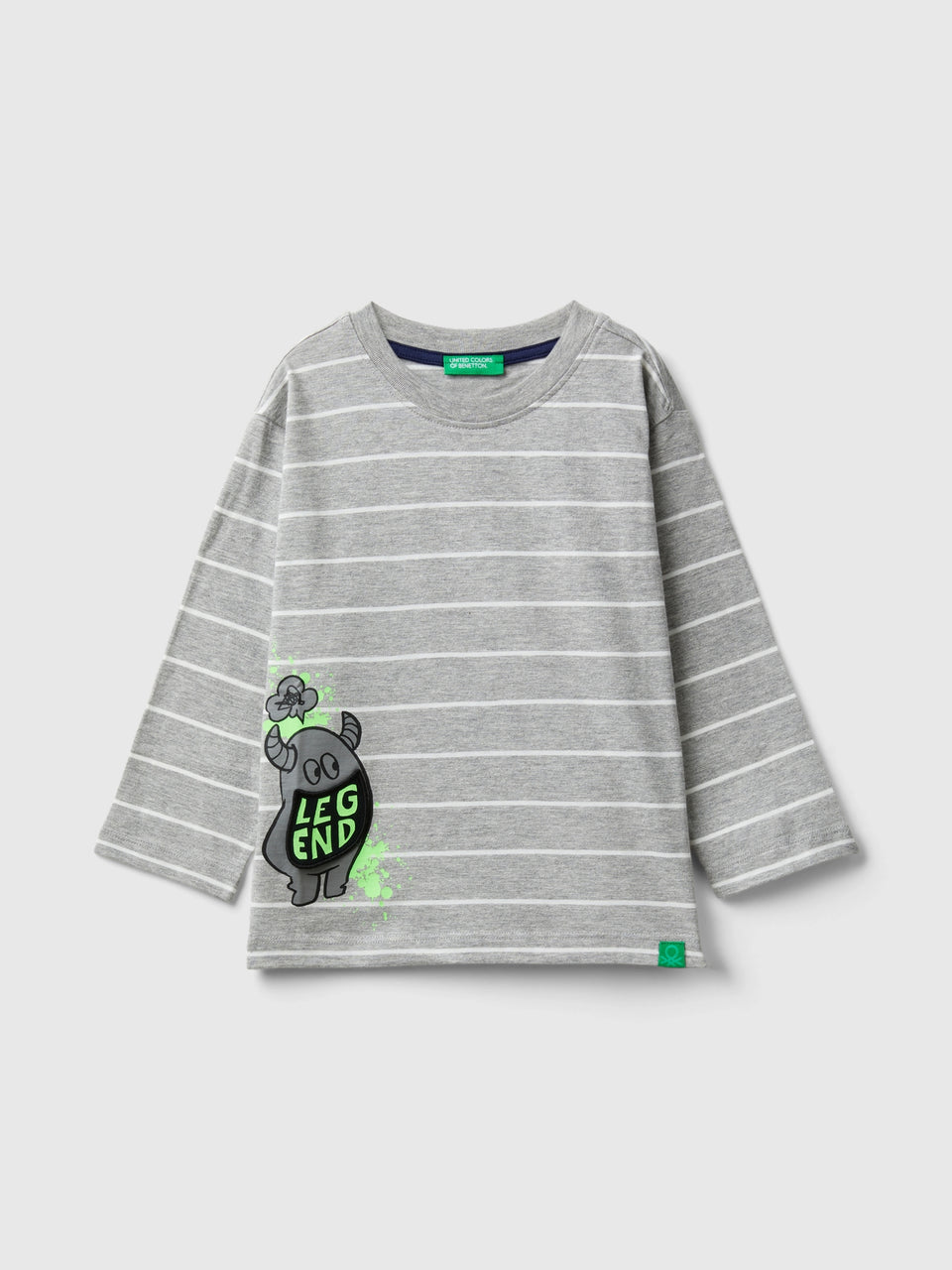 T-shirt às riscas com aplicação - ucb_image_FS