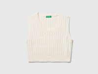 Gilet in maglia con trecce - ucb_image_FS