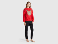 Camisola em tecido polar com estampa rena - ucb_image_FY
