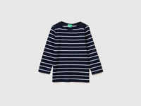 T-shirt às riscas com decote à barco - ucb_image_FS
