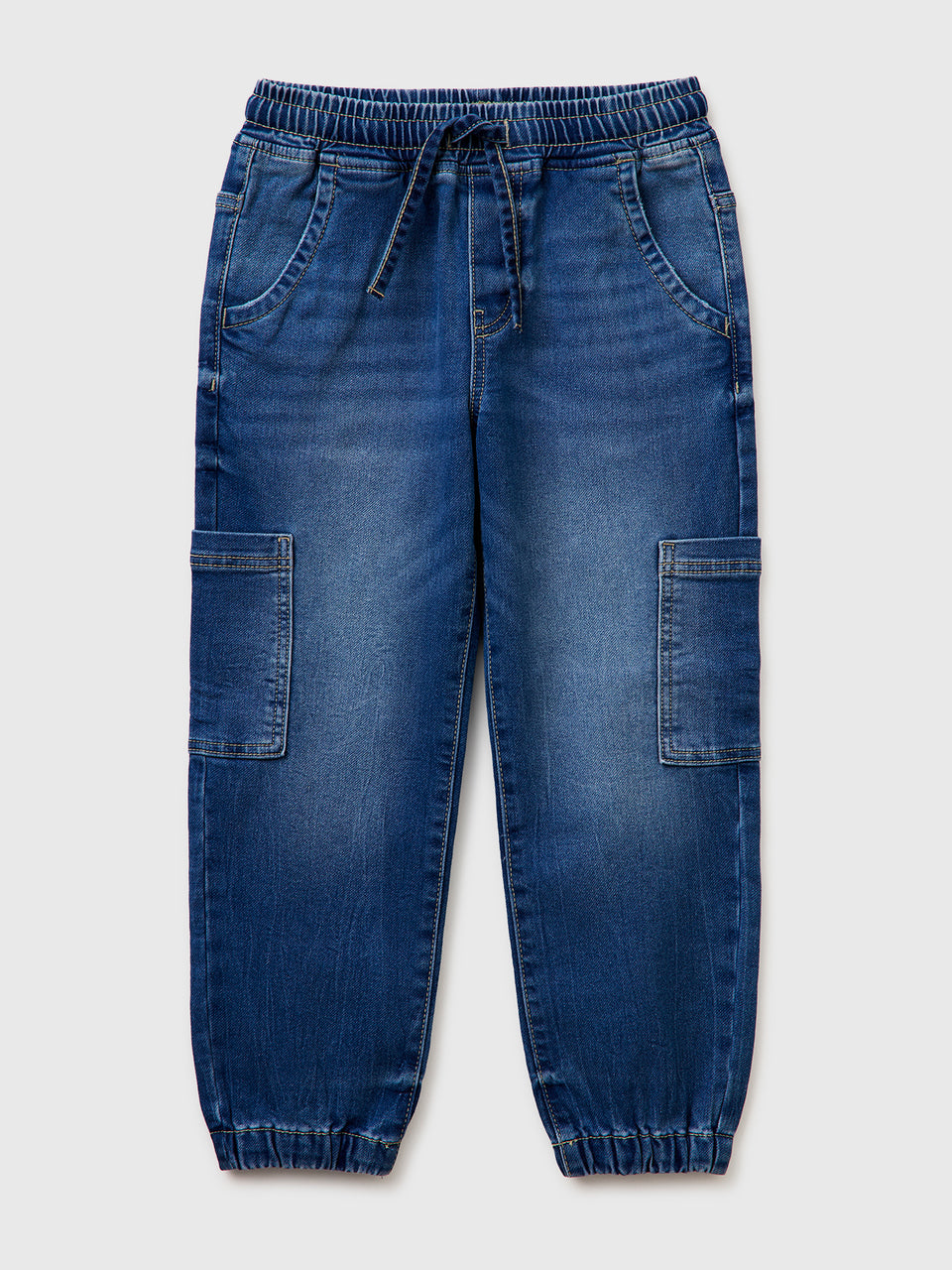Denim joggers with maxi pockets - ucb_image_FS