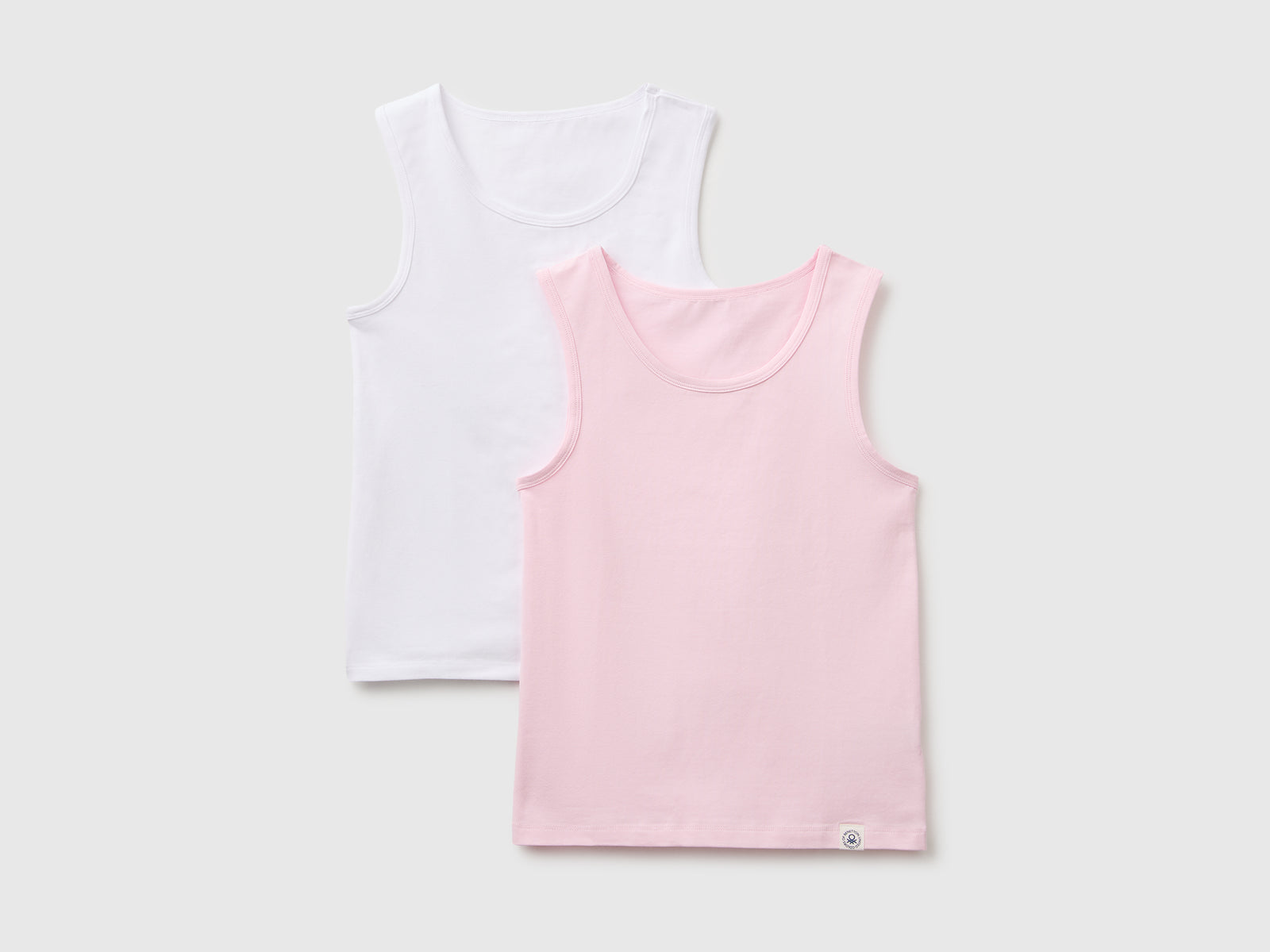 Duas t-shirts sem mangas interiores em algodão stretch - ucb_image_FS