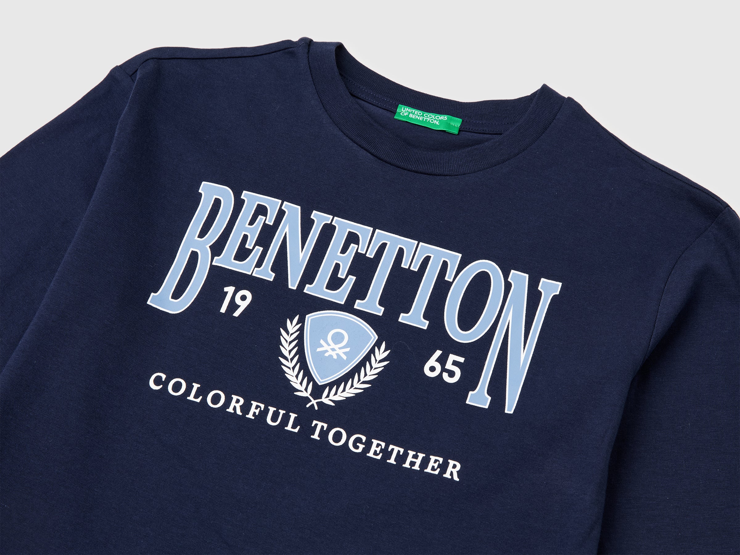 T-shirt in organic cotton with logo print - ucb_image_DS1