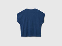 V-neck sweater in linen blend - ucb_image_BS