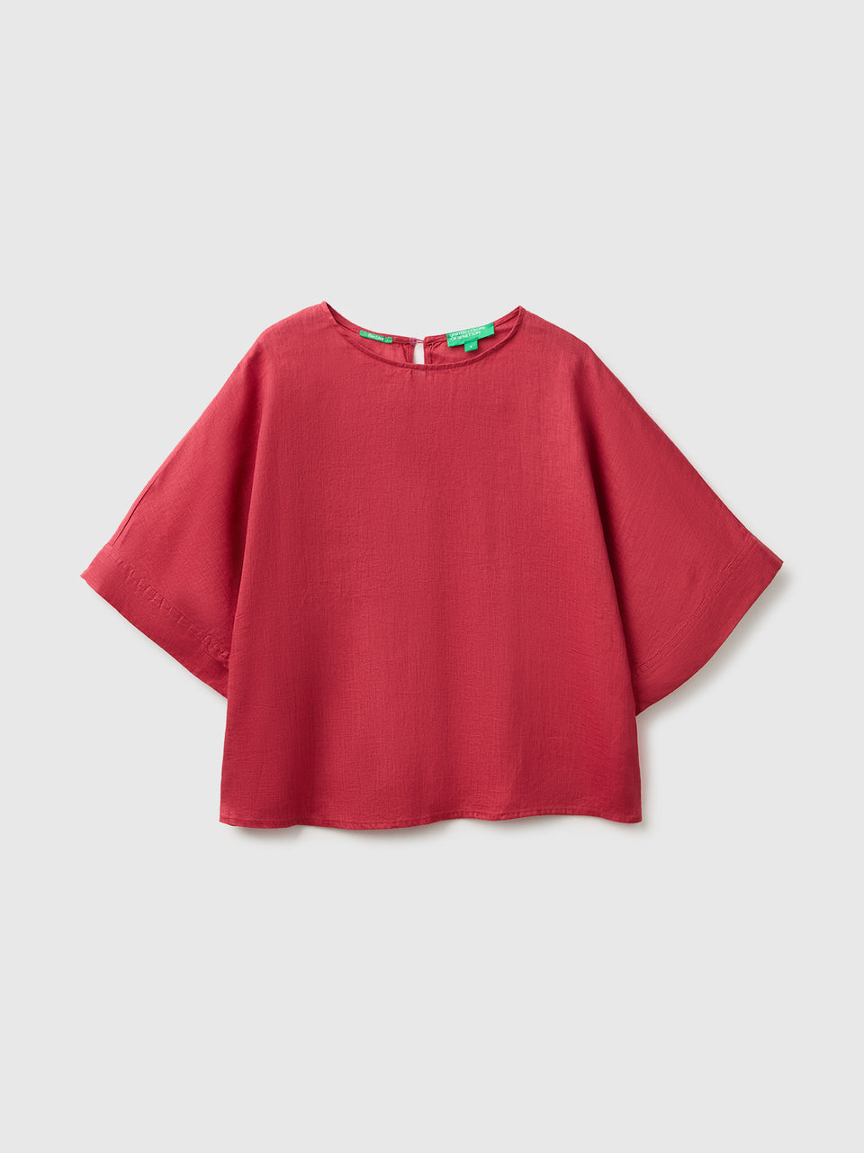 Blusa de gola redonda em linho puro - ucb_image_FS