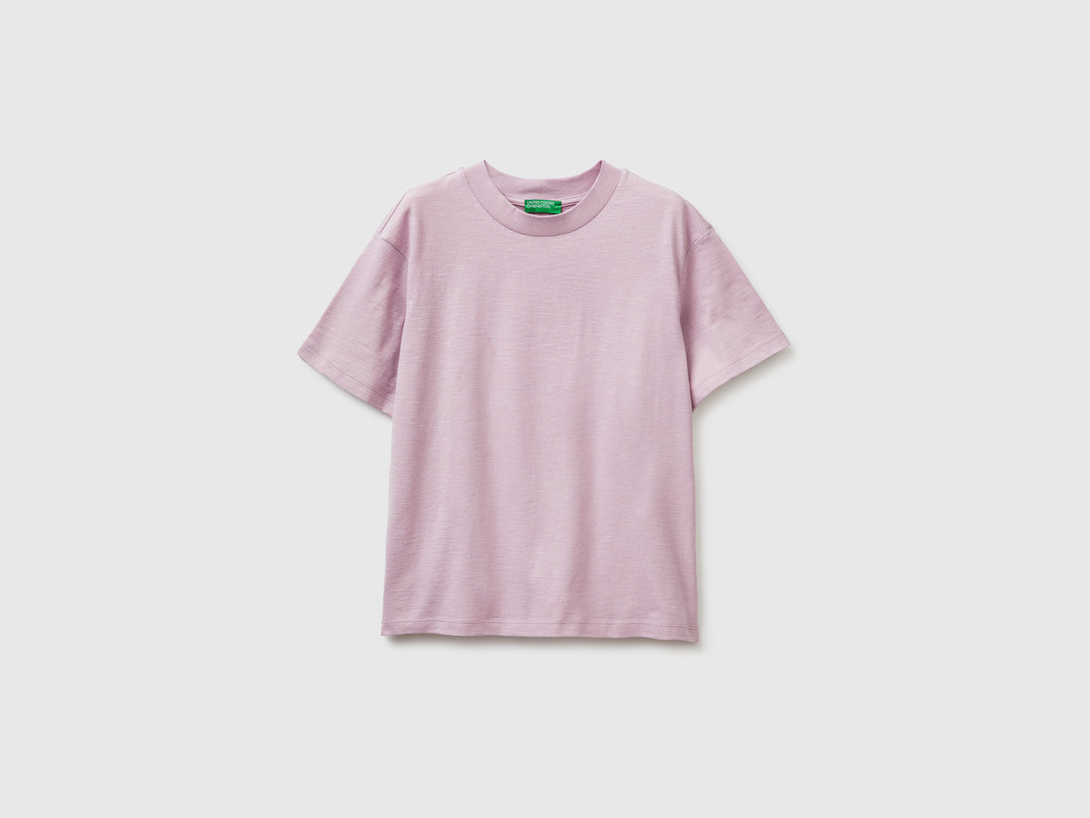 Crew neck t-shirt in lightweight cotton - ucb_image_FS