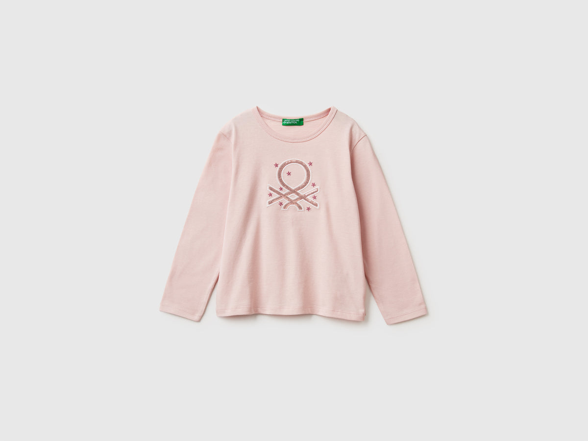 T-shirt com estampa e lantejoulas - ucb_image_FS