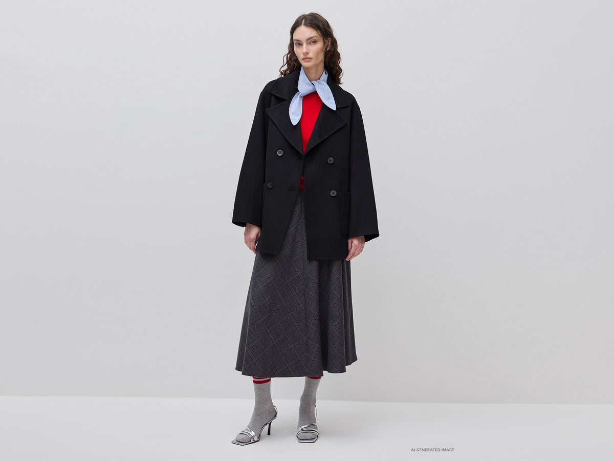 Sobretudo trespassado em lã e caxemira - ucb_image_FY