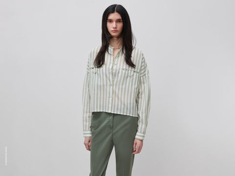 Camisa às riscas com gola coreana - ucb_image_F
