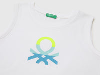 Organic cotton tank top with logo print - ucb_image_DS1