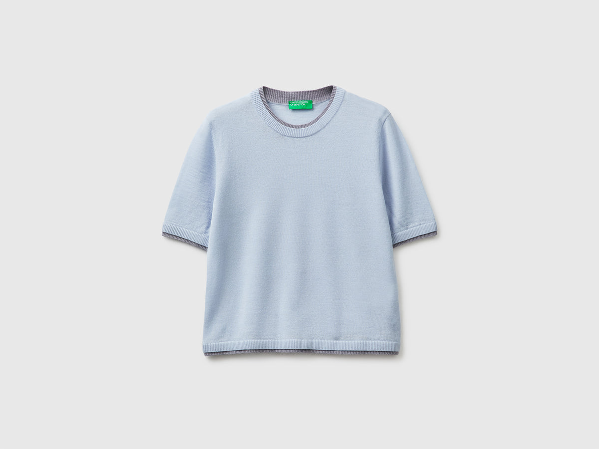 100% Merino wool short-sleeved shirt - ucb_image_FS