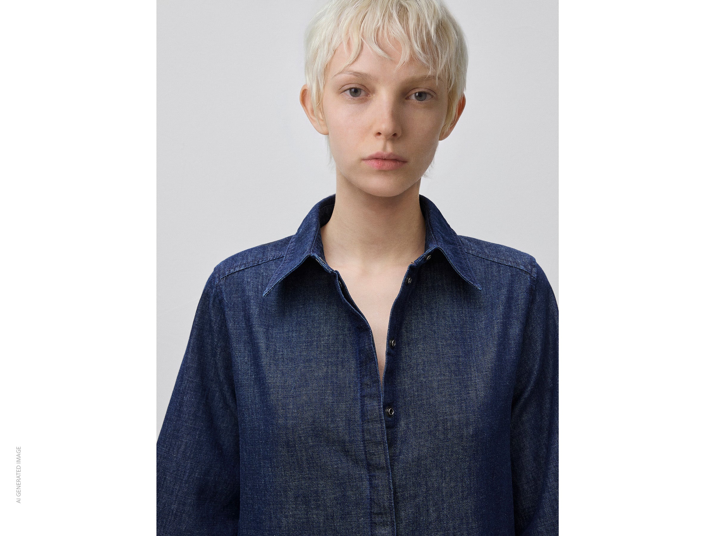 Vestido curto em chambray - ucb_image_FY