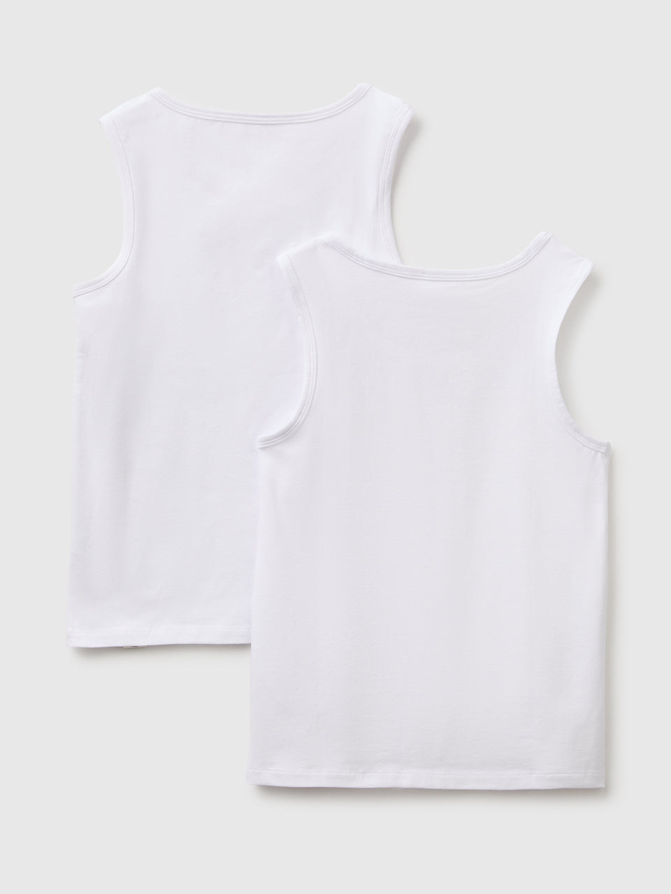 Duas t-shirts sem mangas interiores em algodão stretch - ucb_image_BS