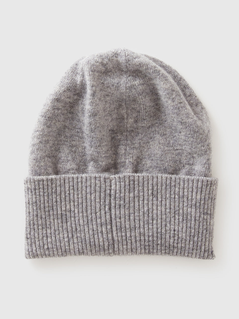 Gorro cinza mélange em pura lã Merino - ucb_image_BS