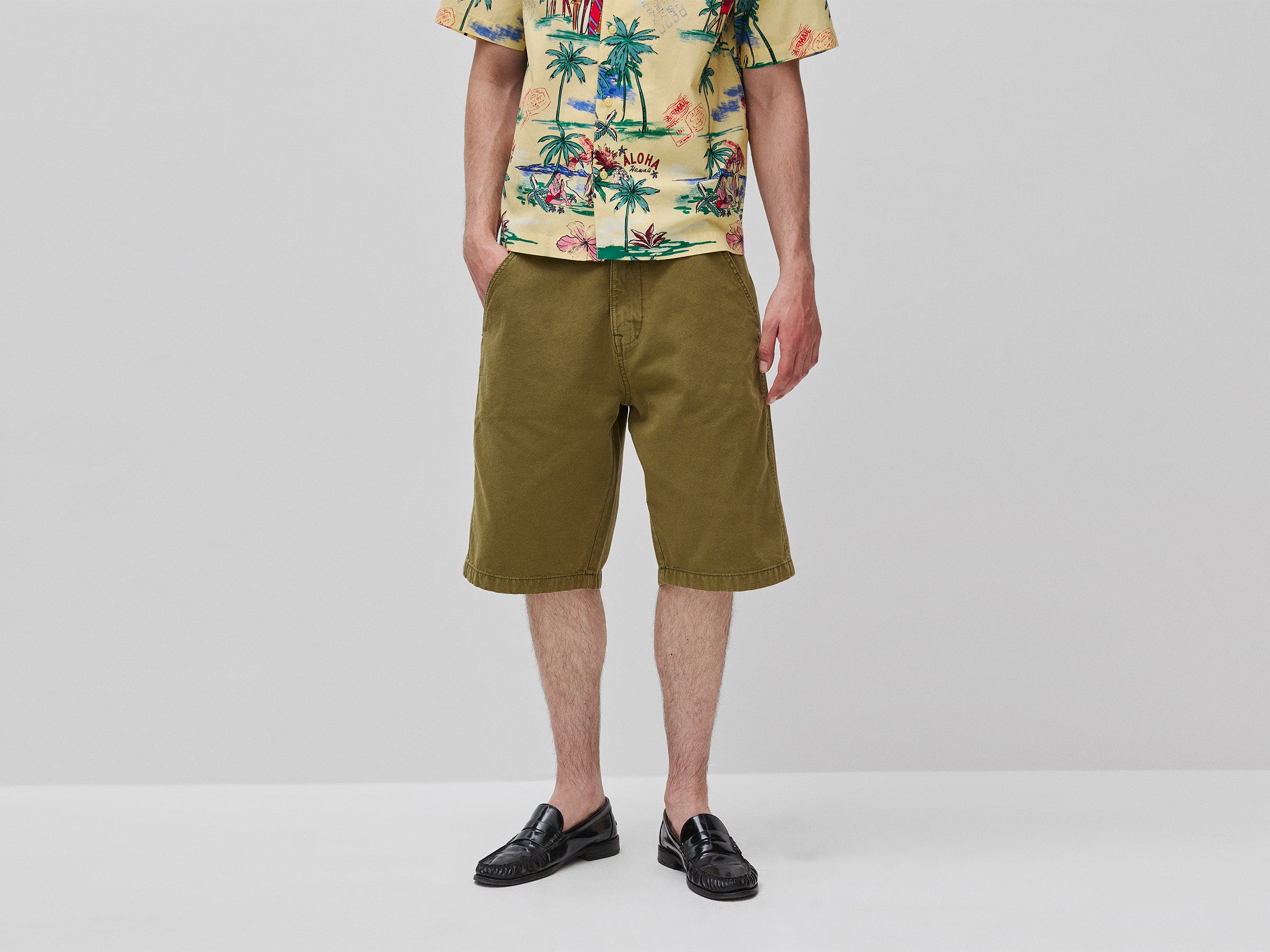 Shorts em tecido de lona - ucb_image_F