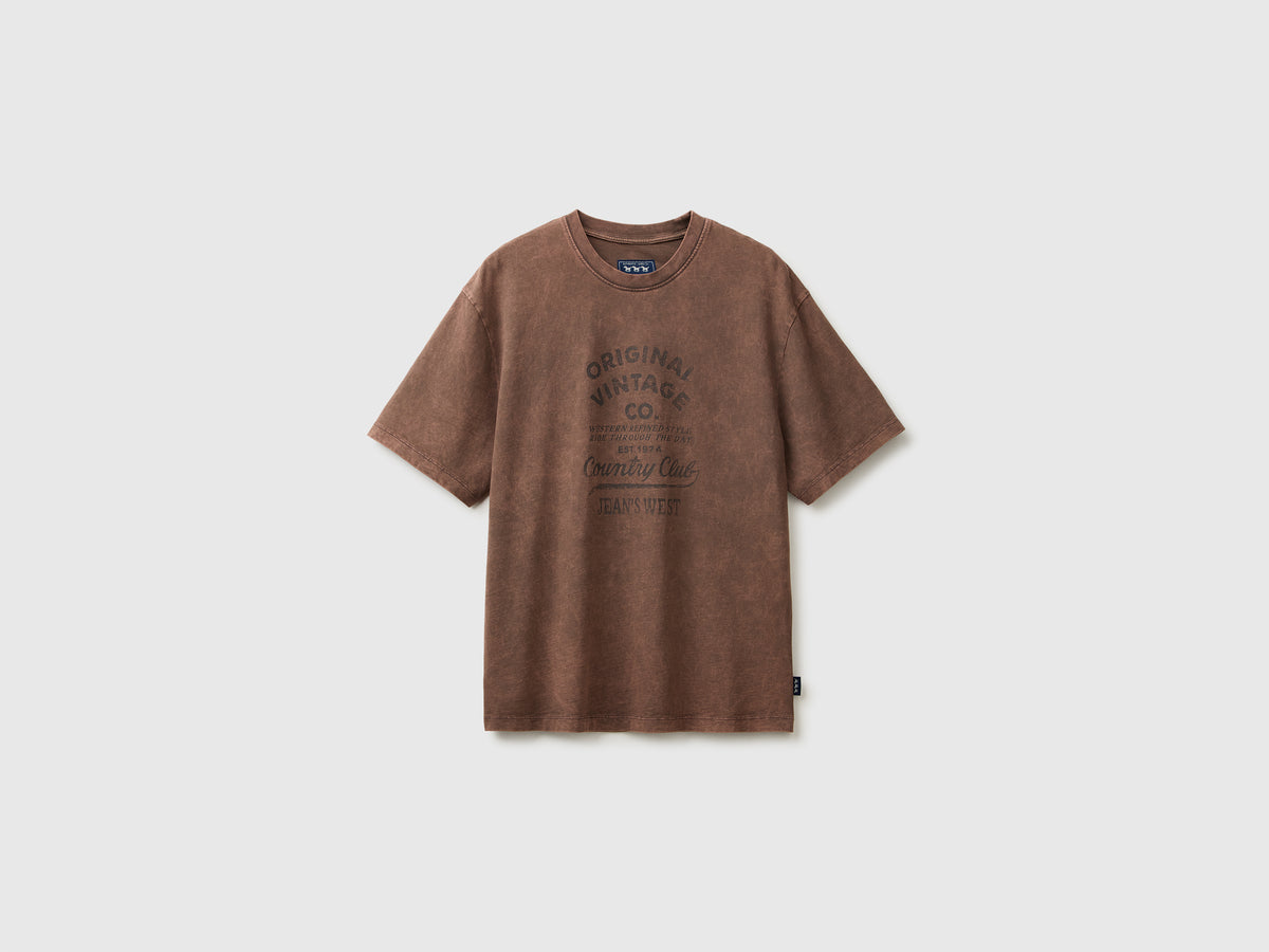 T-shirt lavagem vintage com estampa - ucb_image_FS