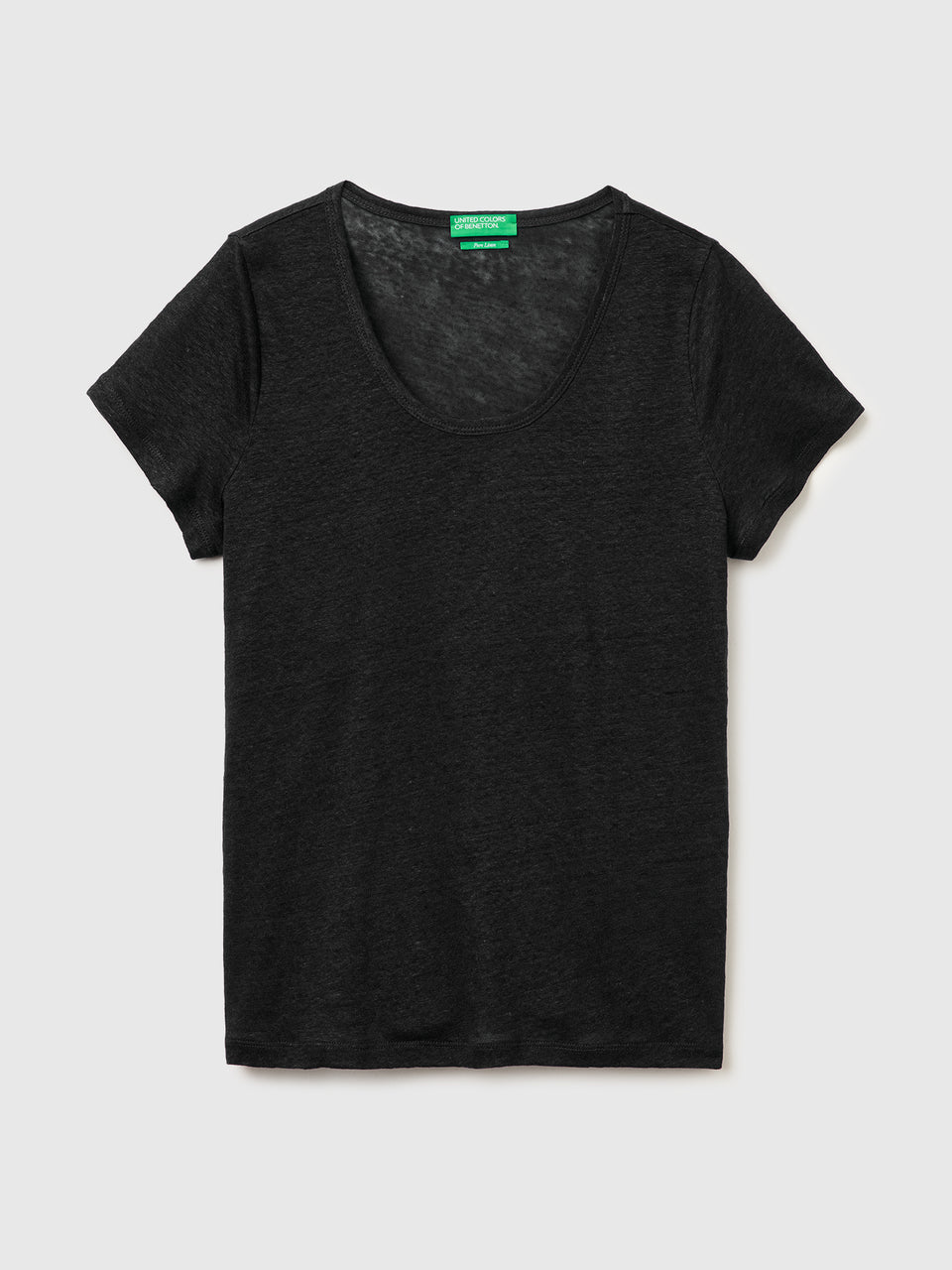 Round-neck T-shirt in pure linen - ucb_image_FS