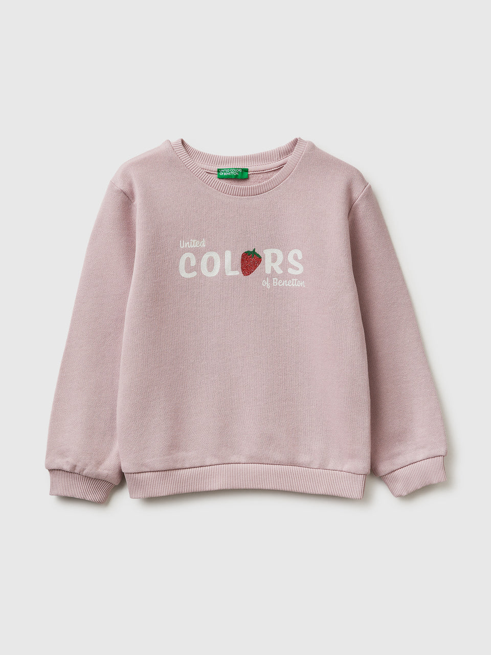 Sweatshirt with glitter logo print - ucb_image_FS