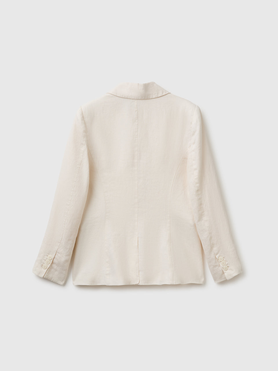 Blazer de abotoadura simples em linho puro - ucb_image_BS
