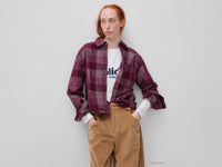 Camisa aos quadrados de veludo canelado - ucb_image_F