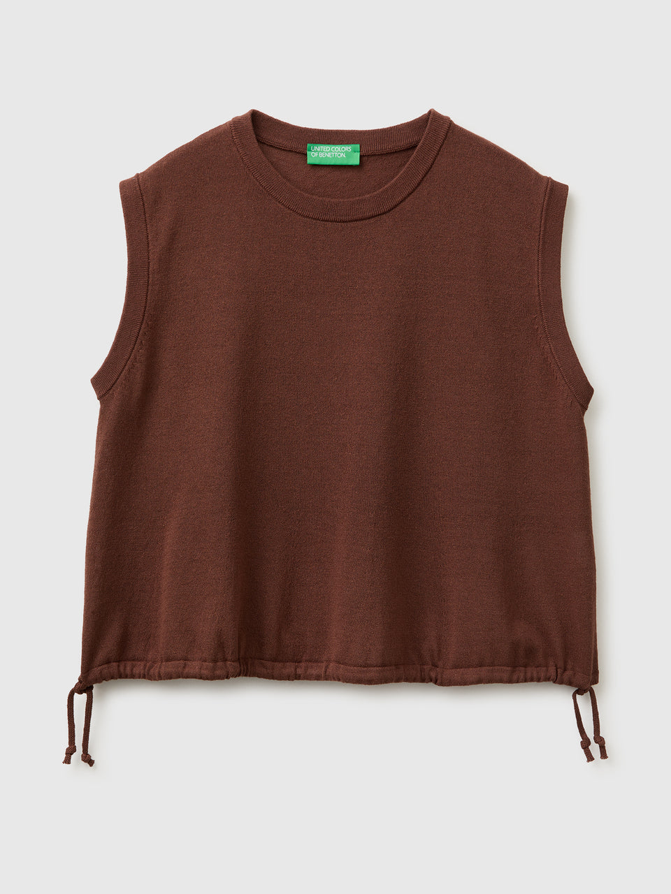 Sleeveless linen blend sweater - ucb_image_FS