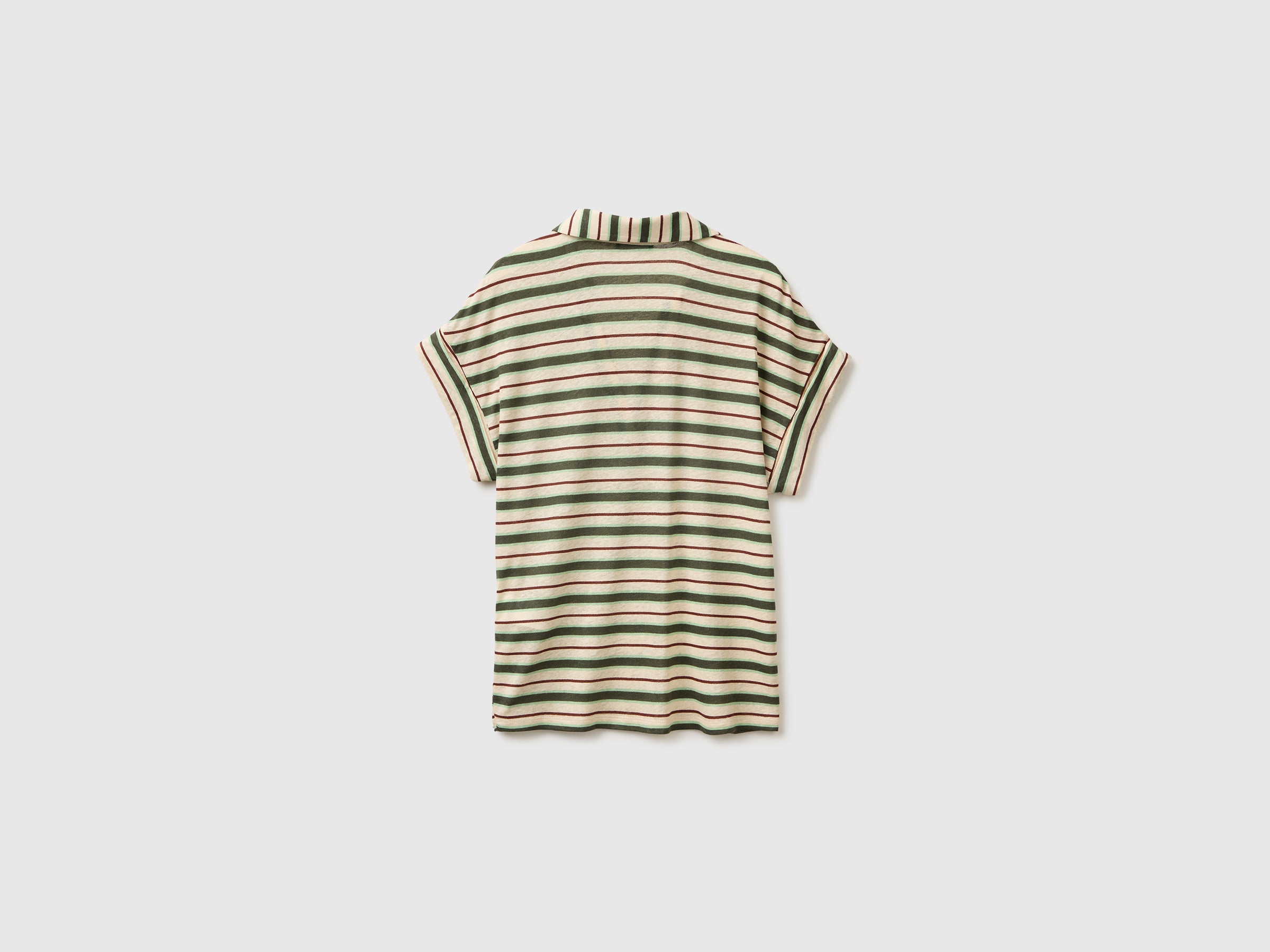 Striped polo-neck T-shirt - ucb_image_BS