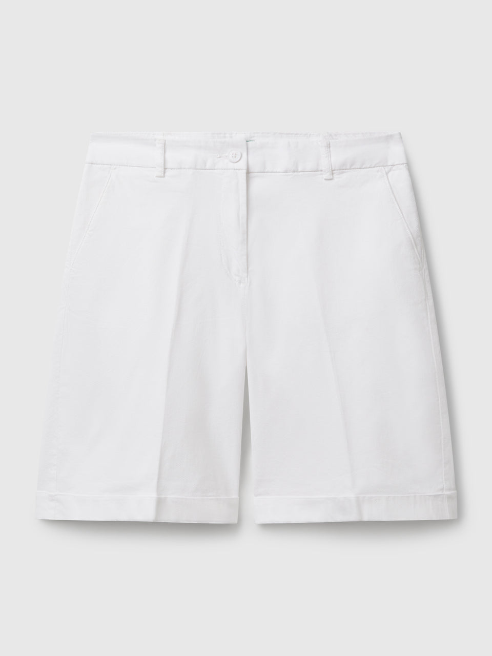 Bermudas with cuff in stretch cotton - ucb_image_FS