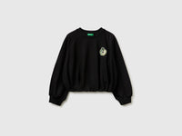 Oversized sweatshirt with jewel patch - ucb_image_FS