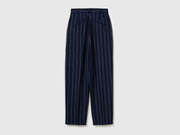 Carrot-fit pinstriped trousers - ucb_image_BS