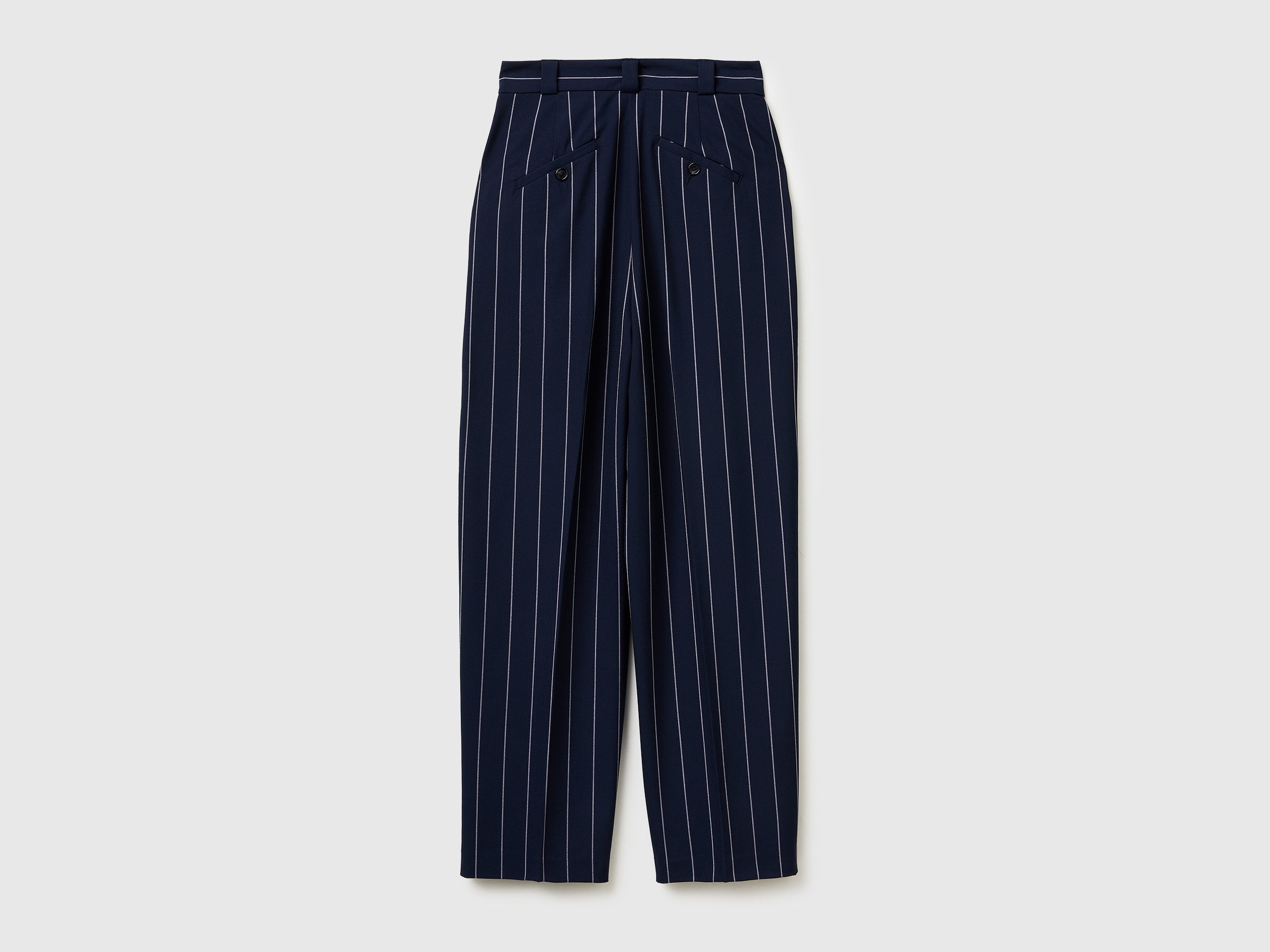Carrot-fit pinstriped trousers - ucb_image_BS