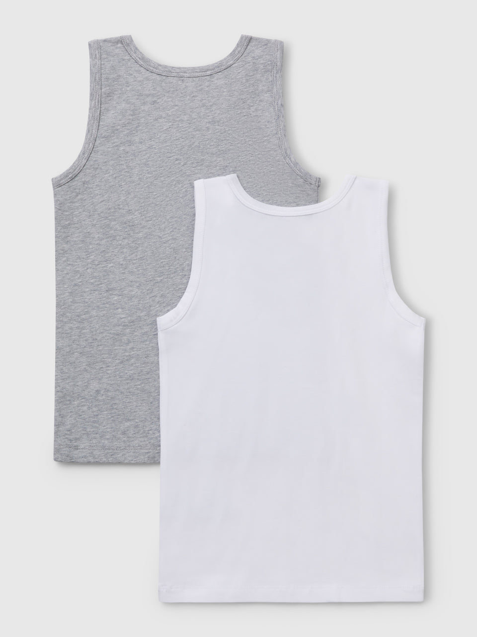 Duas t-shirts sem mangas em algodão orgânico stretch - ucb_image_BS