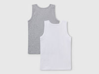 Duas t-shirts sem mangas em algodão orgânico stretch - ucb_image_BS