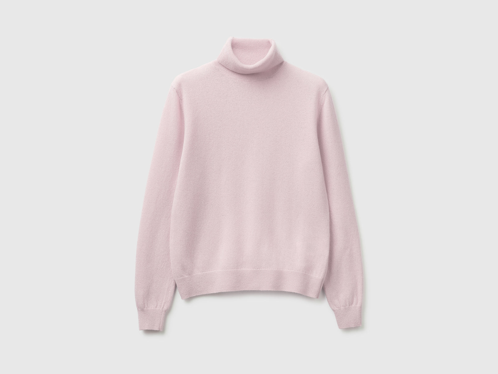 Camisola de gola alta lilás claro em pura lã Merino - ucb_image_FS