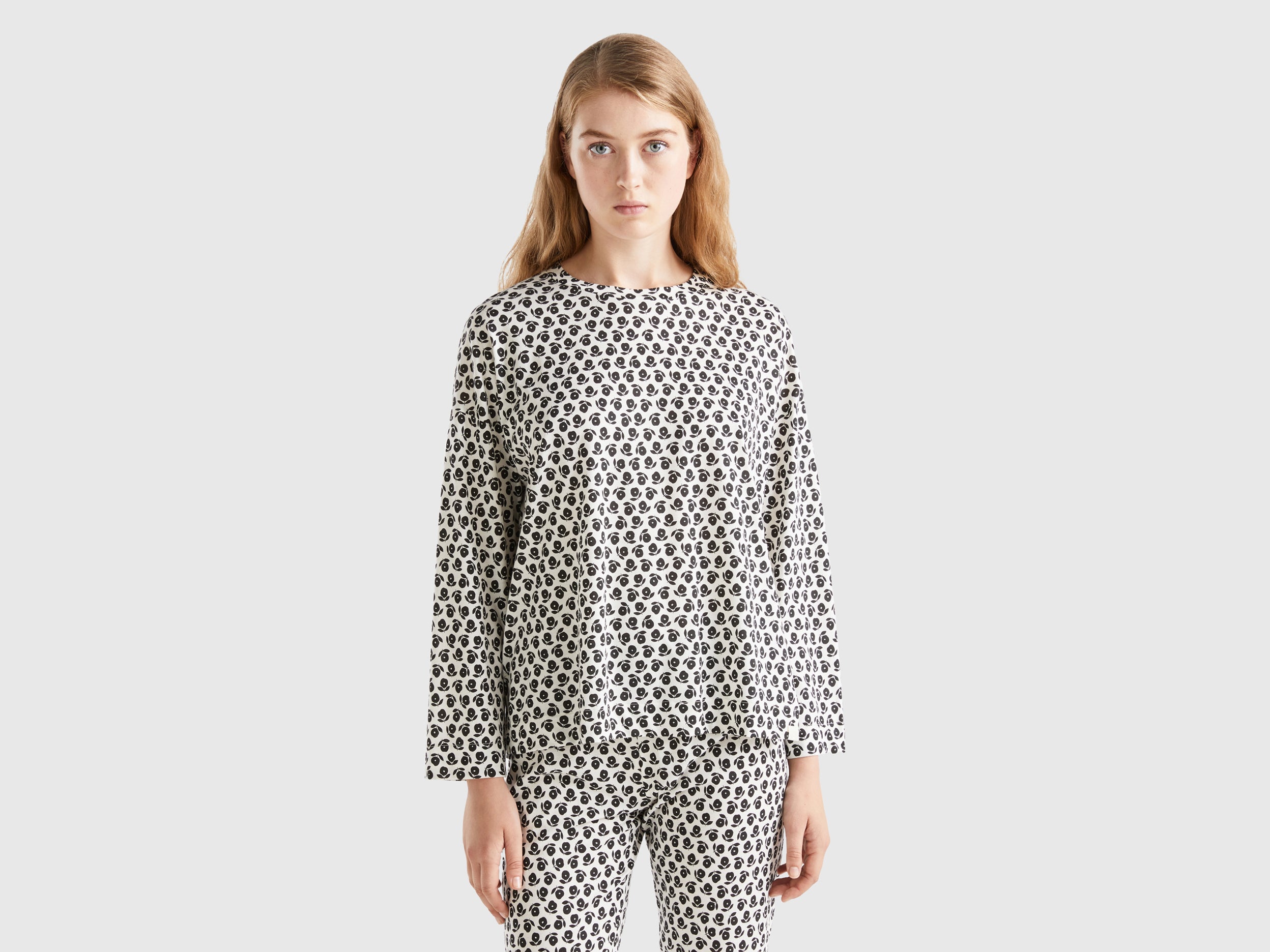 Camisola com estampa às flores - ucb_image_F