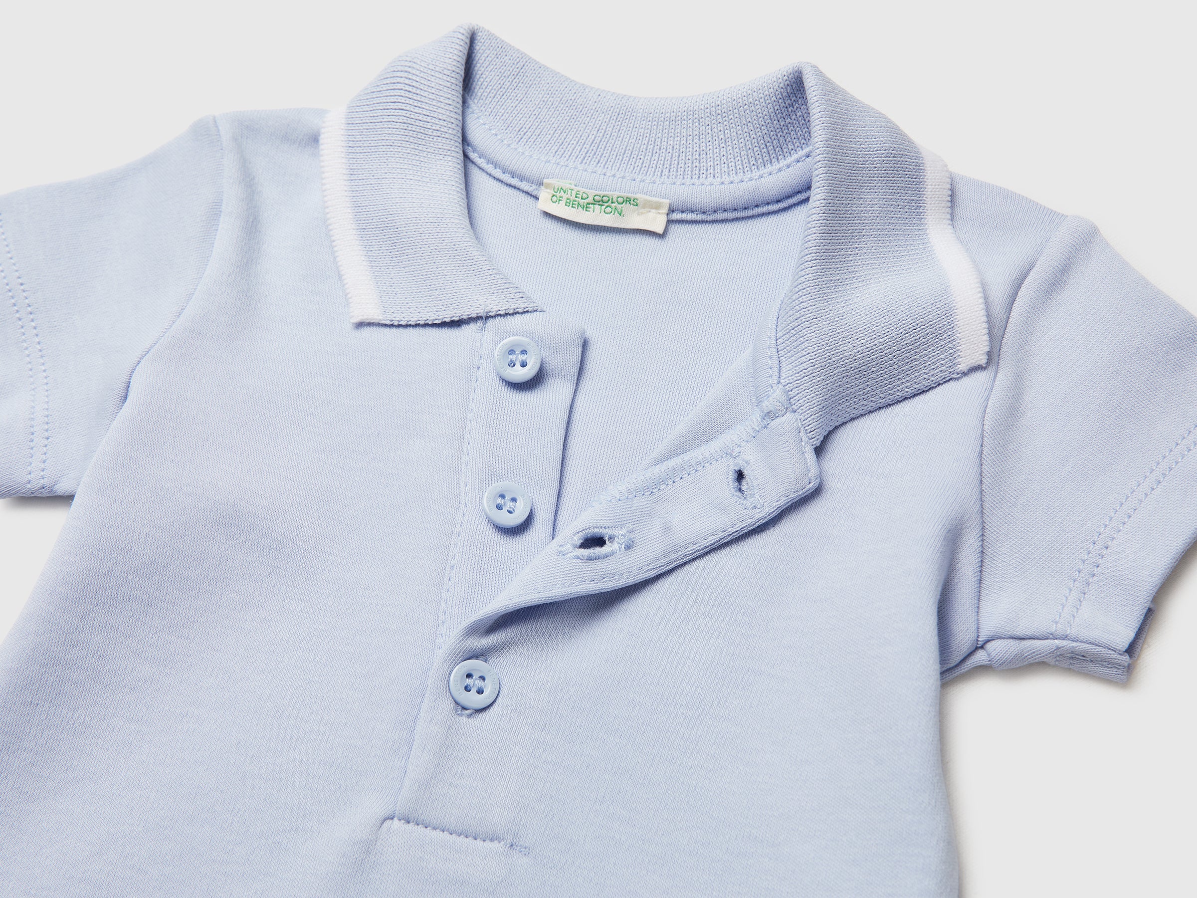 Polo onesie in organic cotton - ucb_image_DS1