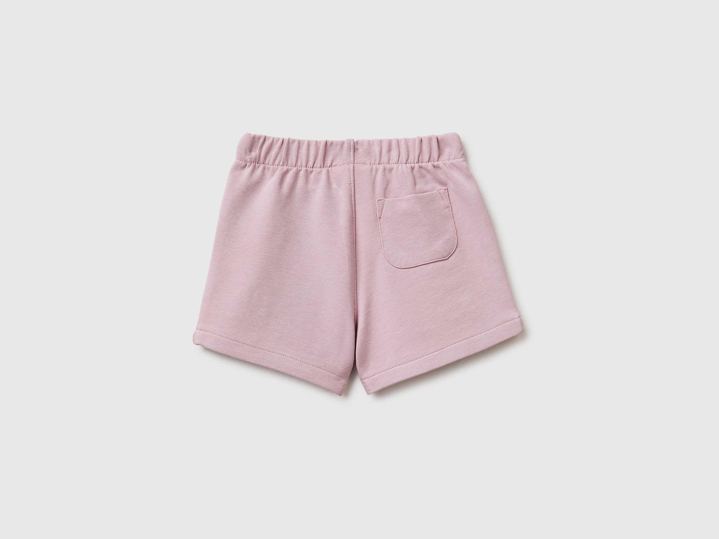 Fleece shorts with floral embroidery - ucb_image_BS